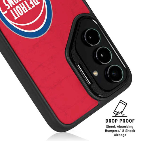 NBA Detroit Pistons Distressed Galaxy S25 Kickstand Case