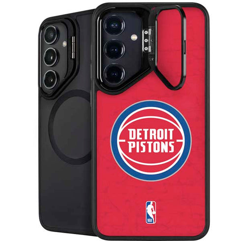 NBA Detroit Pistons Distressed Galaxy S25 Plus Kickstand Case