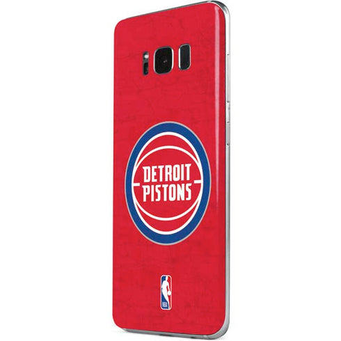 NBA Detroit Pistons Distressed Galaxy S8 Skin