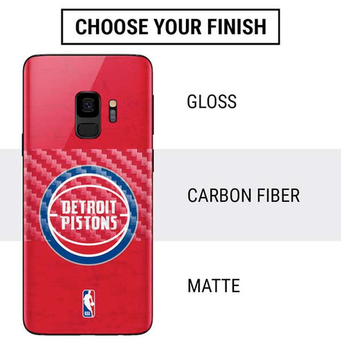 NBA Detroit Pistons Distressed Galaxy S9 Skin