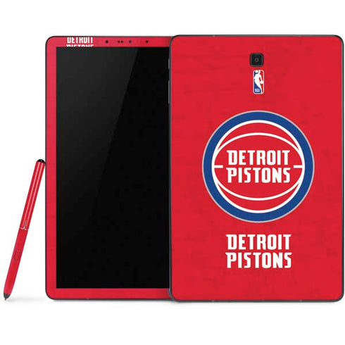 NBA Detroit Pistons Distressed Samsung Galaxy Tab Skin