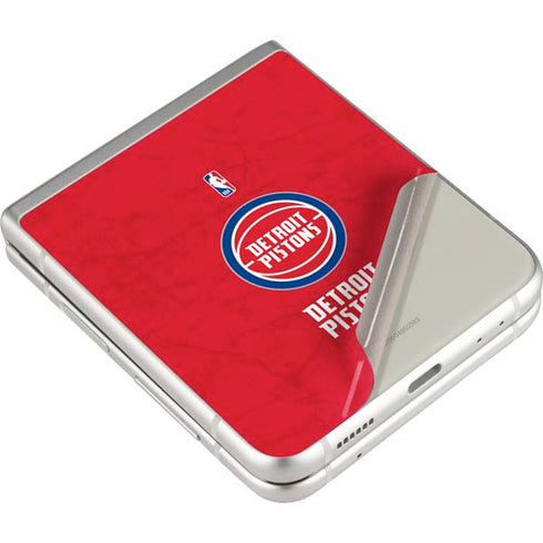 NBA Detroit Pistons Distressed Galaxy Z Flip3 5G Skin