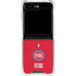 NBA Detroit Pistons Distressed Galaxy Z Flip5 5G Clear Case