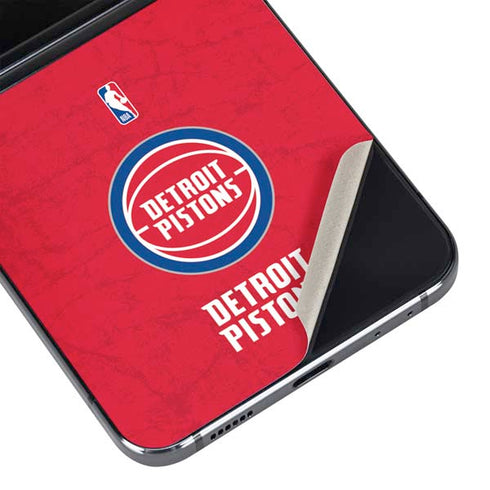 NBA Detroit Pistons Distressed Galaxy Z Flip5 5G Skin