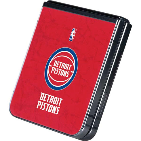 NBA Detroit Pistons Distressed Galaxy Z Flip5 5G Skin