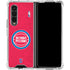 NBA Detroit Pistons Distressed Galaxy Z Fold4 5G Clear Case