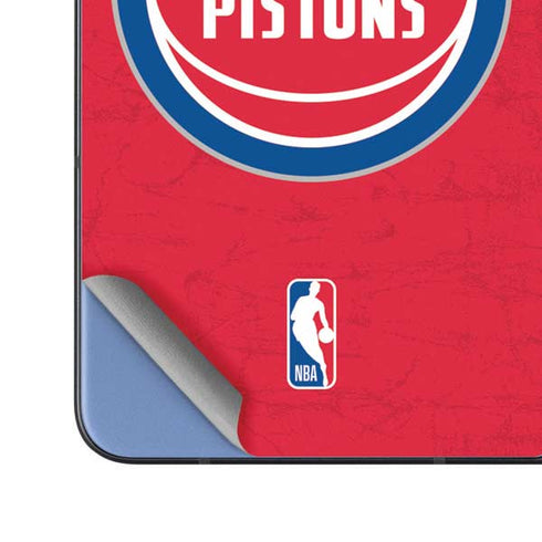 NBA Detroit Pistons Distressed Galaxy Z Fold5 5G Skin