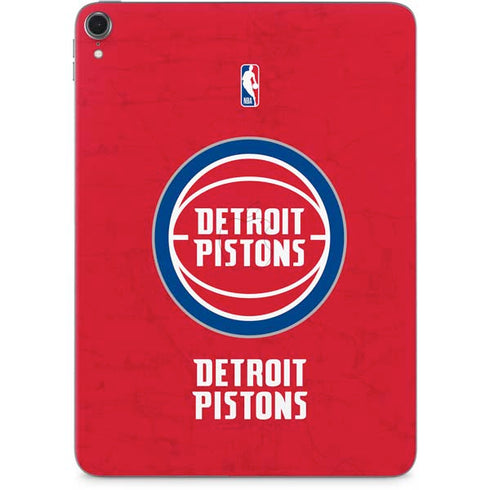 NBA Detroit Pistons Distressed Apple iPad Pro Skin