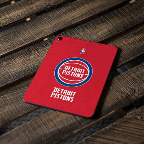 NBA Detroit Pistons Distressed Apple iPad Pro Skin