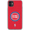 NBA Detroit Pistons Distressed iPhone 11 Clear Case