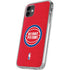 NBA Detroit Pistons Distressed iPhone 11 Clear Case