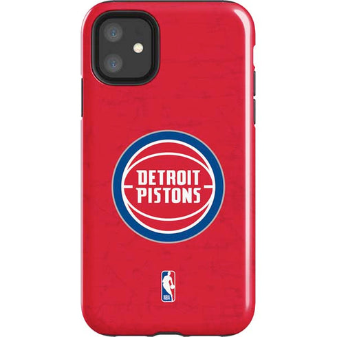 NBA Detroit Pistons Distressed iPhone 11 Impact Case