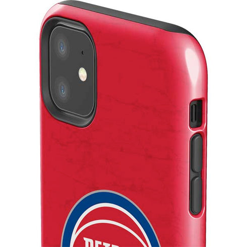 NBA Detroit Pistons Distressed iPhone 11 Impact Case