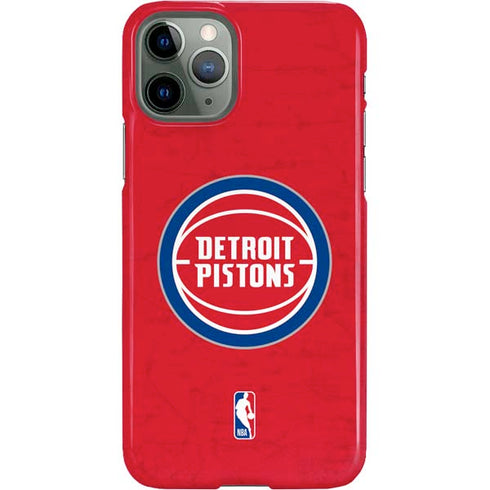 NBA Detroit Pistons Distressed iPhone 11 Pro Lite Case