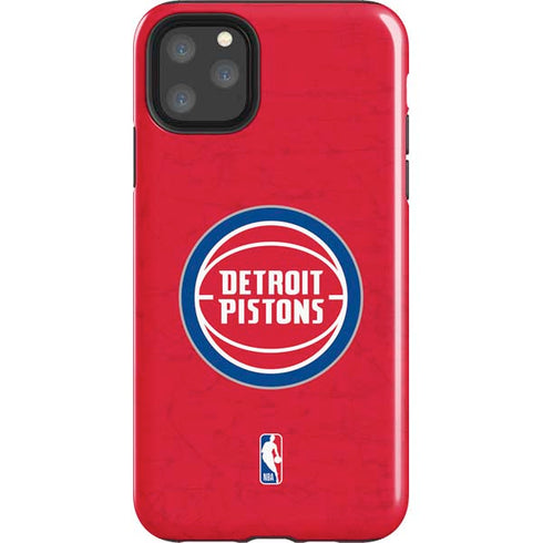 NBA Detroit Pistons Distressed iPhone 11 Pro Max Impact Case