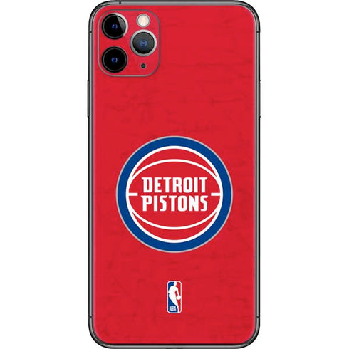 NBA Detroit Pistons Distressed iPhone 11 Pro Max Skin