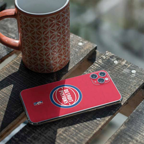 NBA Detroit Pistons Distressed iPhone 11 Pro Max Skin