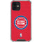 NBA Detroit Pistons Distressed iPhone 12 Clear Case