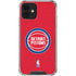 NBA Detroit Pistons Distressed iPhone 12 Clear Case