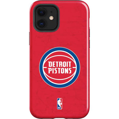 NBA Detroit Pistons Distressed iPhone 12 Impact Case