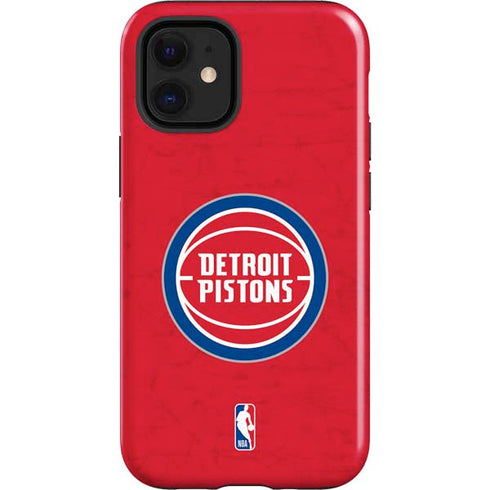 NBA Detroit Pistons Distressed iPhone 12 Mini Impact Case