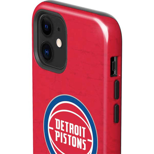 NBA Detroit Pistons Distressed iPhone 12 Mini Impact Case
