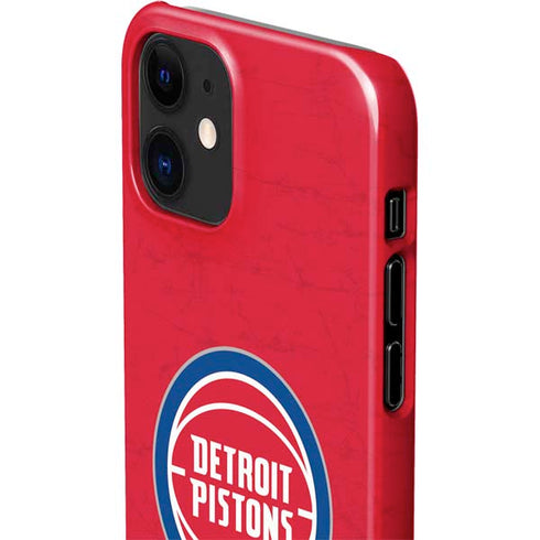 NBA Detroit Pistons Distressed iPhone 12 Mini Lite Case