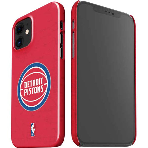NBA Detroit Pistons Distressed iPhone 12 Mini Lite Case