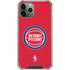 NBA Detroit Pistons Distressed iPhone 12 Pro Clear Case