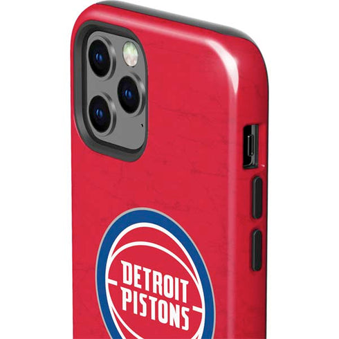 NBA Detroit Pistons Distressed iPhone 12 Pro Impact Case