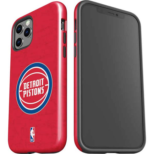 NBA Detroit Pistons Distressed iPhone 12 Pro Max Impact Case