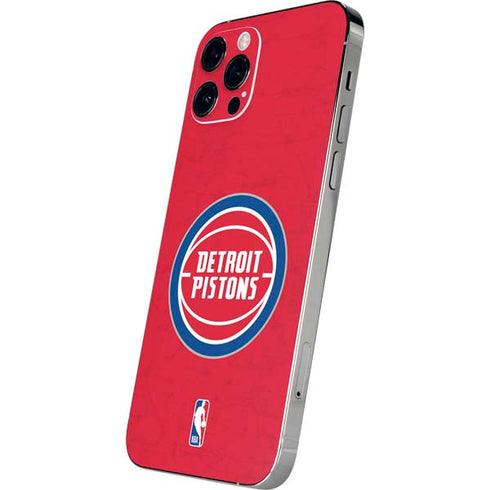 NBA Detroit Pistons Distressed iPhone 12 Pro Max Skin