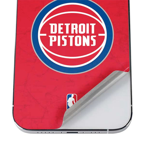NBA Detroit Pistons Distressed iPhone 12 Pro Skin