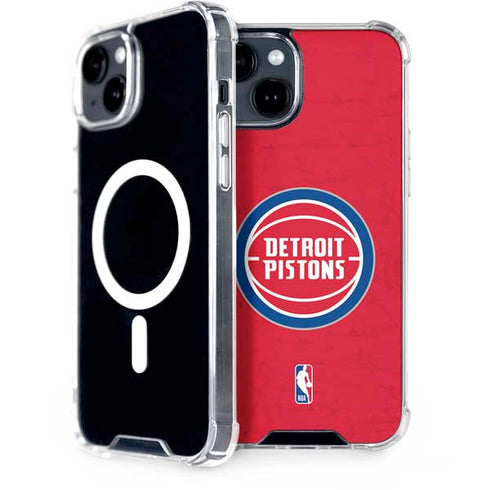 NBA Detroit Pistons Distressed iPhone 13 MagSafe Case