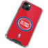 NBA Detroit Pistons Distressed iPhone 13 Mini Clear Case
