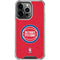 NBA Detroit Pistons Distressed iPhone 13 Pro Clear Case
