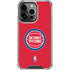 NBA Detroit Pistons Distressed iPhone 13 Pro Clear Case