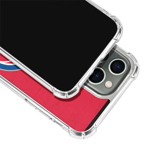 NBA Detroit Pistons Distressed iPhone 13 Pro Clear Case