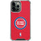 NBA Detroit Pistons Distressed iPhone 13 Pro Max Clear Case