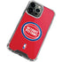 NBA Detroit Pistons Distressed iPhone 13 Pro Max Clear Case