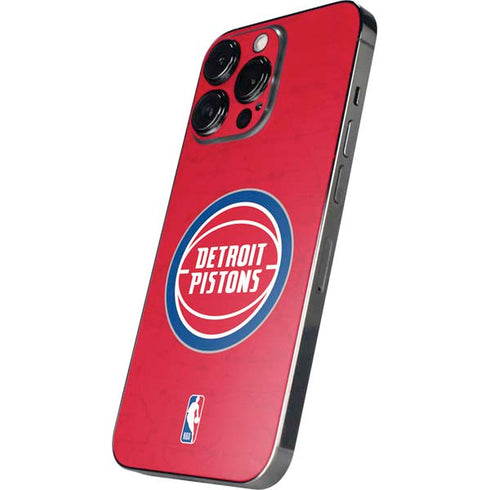 NBA Detroit Pistons Distressed iPhone 13 Pro Skin