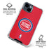 NBA Detroit Pistons Distressed iPhone 14 Plus Clear Case