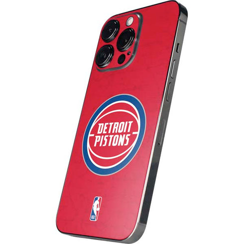 NBA Detroit Pistons Distressed iPhone 14 Pro Max Skin