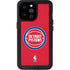 NBA Detroit Pistons Distressed iPhone 14 Pro Max Waterproof Case