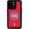 NBA Detroit Pistons Distressed iPhone 14 Pro Waterproof Case