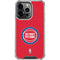 NBA Detroit Pistons Distressed iPhone 15 Pro Clear Case