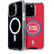 NBA Detroit Pistons Distressed iPhone 15 Pro MagSafe Case