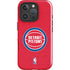 NBA Detroit Pistons Distressed iPhone 16 Pro Impact Case