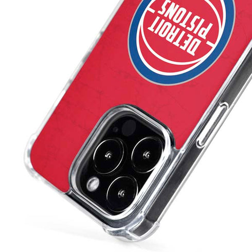 NBA Detroit Pistons Distressed iPhone 16 Pro MagSafe Case