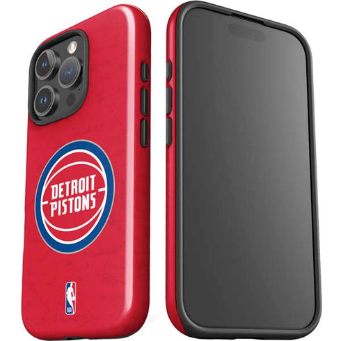 NBA Detroit Pistons Distressed iPhone 16 Pro Max Impact Case
